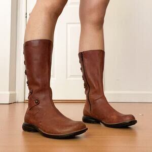 Merrell Captiva Polartek Waterproof Cherry Brown Distressed Boots 7  Leather